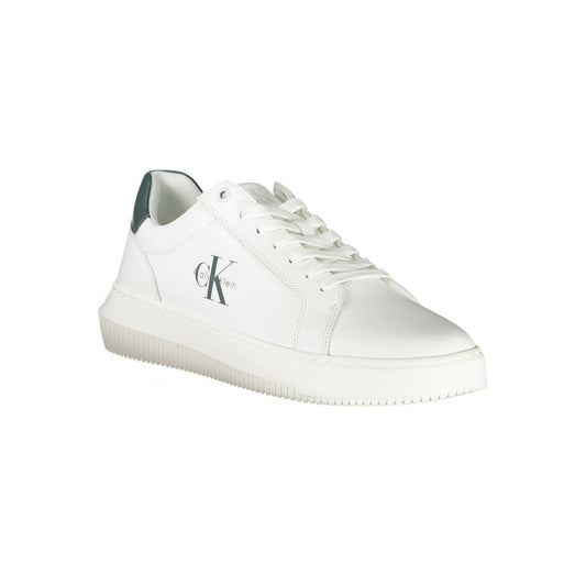 Calvin Klein Herren-Sneaker aus weißem Leder