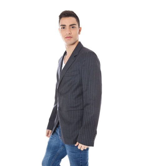 Calvin Klein Graue Wolljacke für Herren