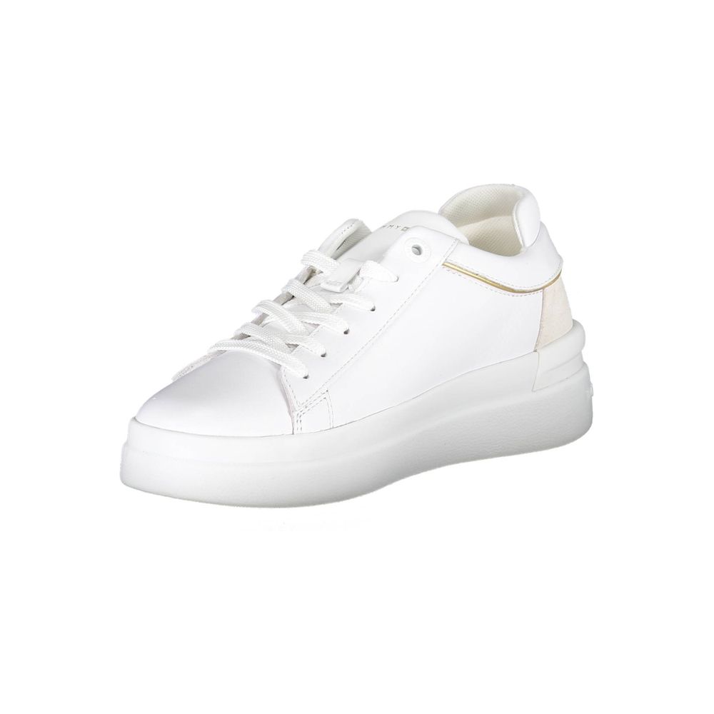 Tommy Hilfiger – Weiße Polyester-Sneaker