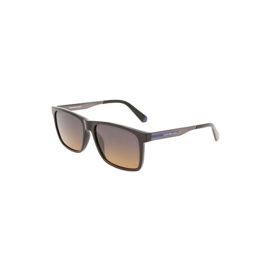 Calvin Klein Herren-Sonnenbrille aus schwarzem Kunststoff