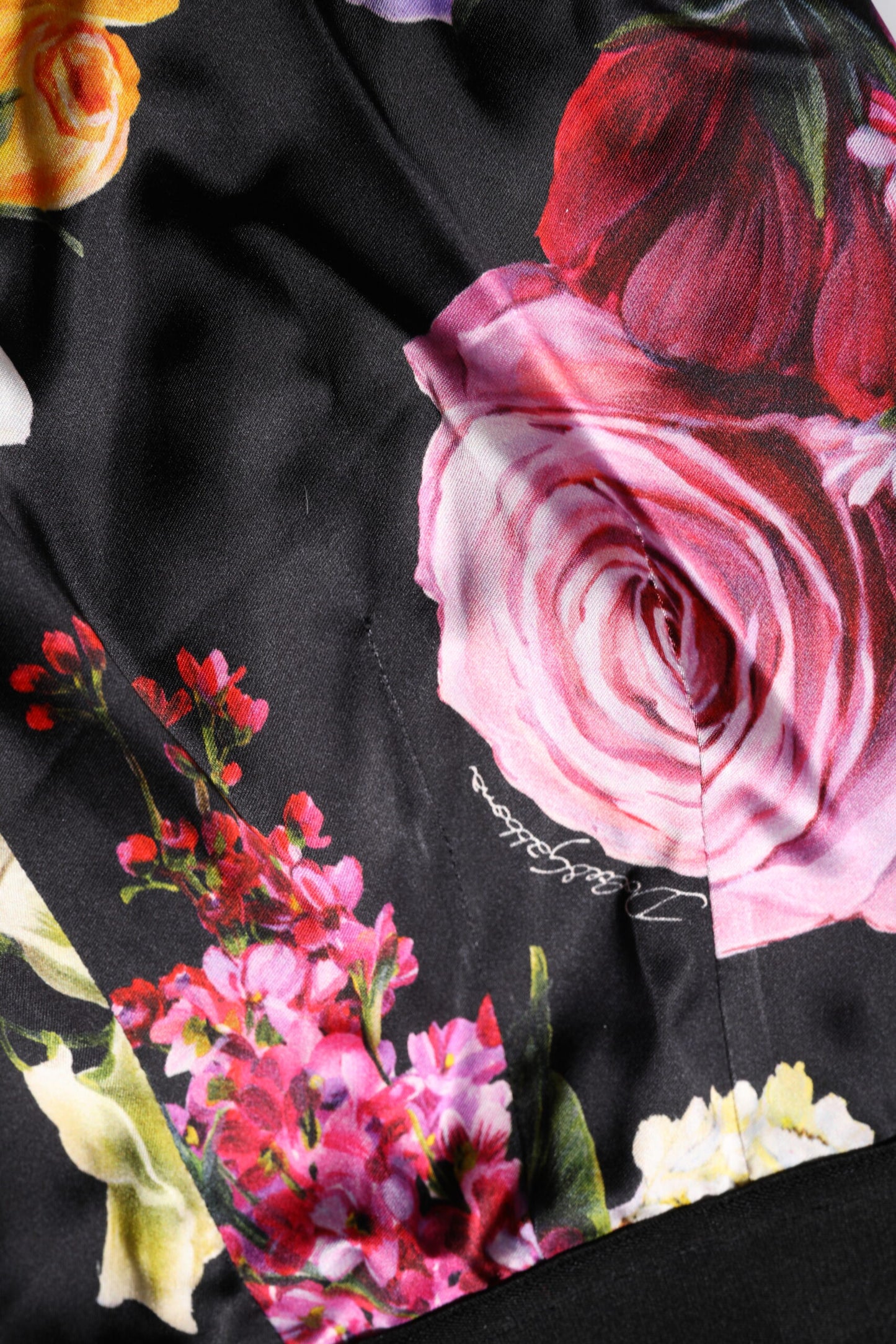 Dolce & Gabbana – Leggings mit mehrfarbigem Blumenmuster und Stretchbund