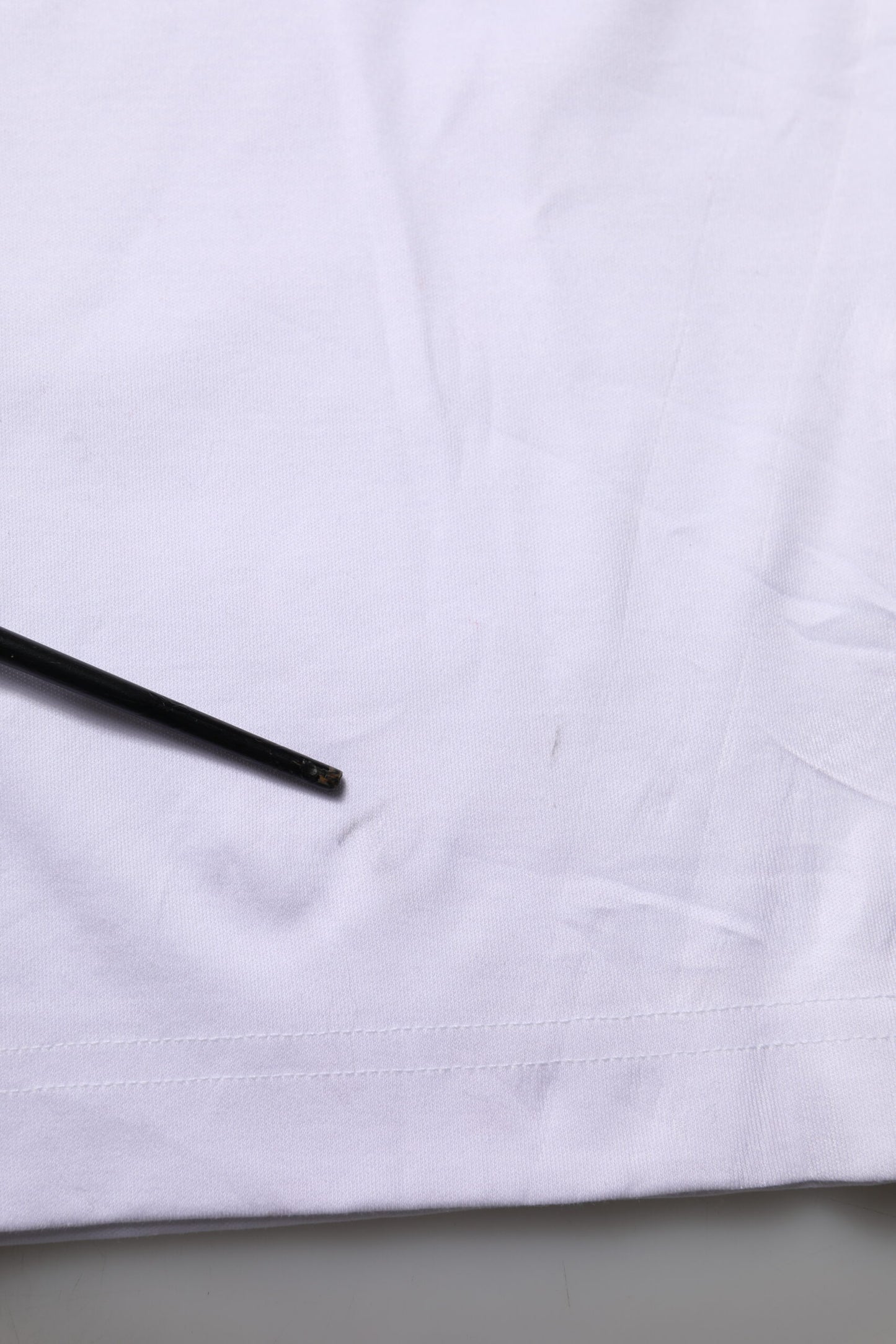 Dolce & Gabbana – Weißes Baumwoll-T-Shirt mit Rundhalsausschnitt und grafischem Print