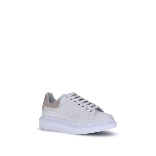 Alexander McQueen Weiße Kalbsleder Bos Taurus Plateau-Sneakers