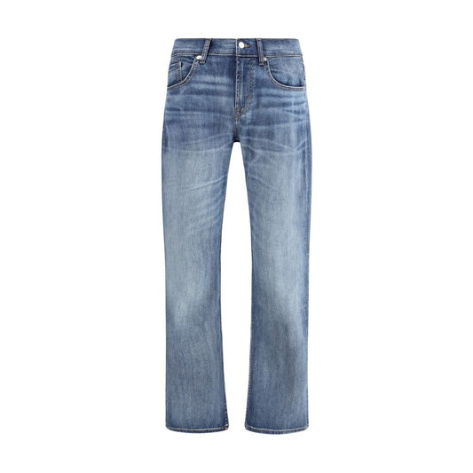 7FOR Blaue Baumwoll-Jeans mit geradem Bein