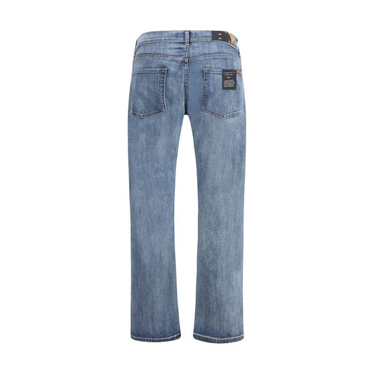 7FOR Blaue Baumwoll-Jeans mit geradem Bein