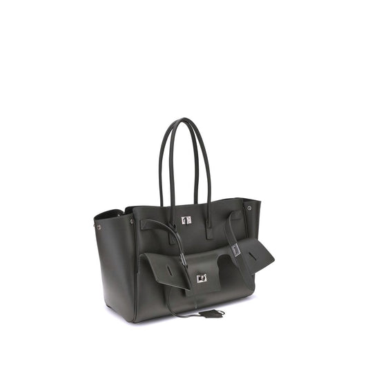 Balenciaga Schultertasche aus schwarzem Kalbsleder Bos Taurus