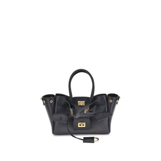Balenciaga Schultertasche aus schwarzem Kalbsleder Bos Taurus