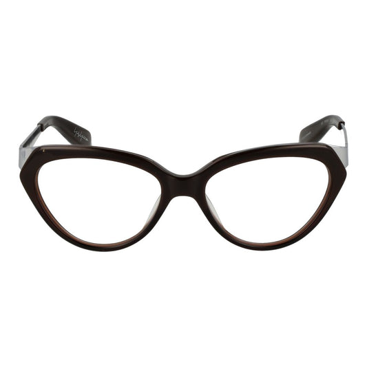 Yohji Yamamoto Braunes Unisex-Brillengestell