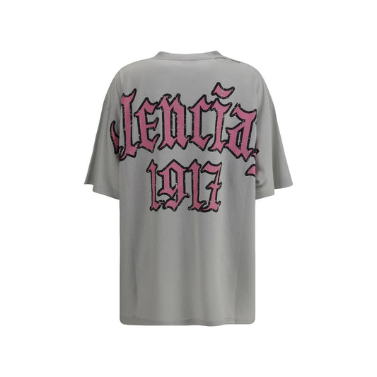 Balenciaga Graues Baumwoll-T-Shirt