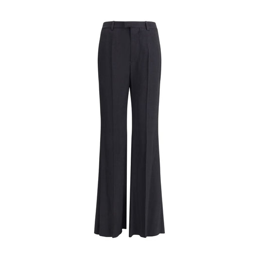 Balenciaga Schwarze Hose aus Viskose mit ausgestelltem Bein
