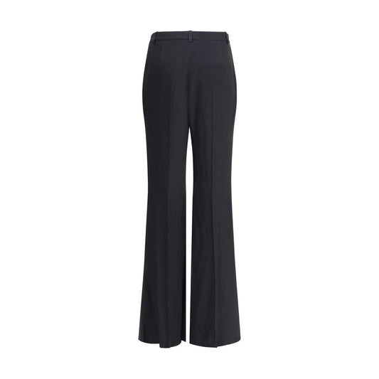 Balenciaga Schwarze Hose aus Viskose mit ausgestelltem Bein