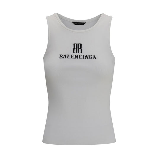 Balenciaga Oberteil aus weißer Viskose
