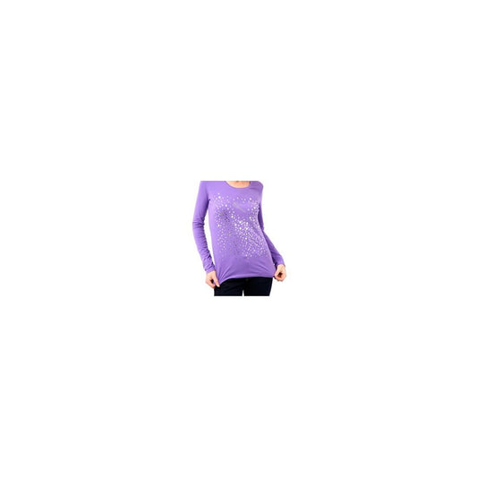 Montana Blu Lila Baumwolltop für Damen