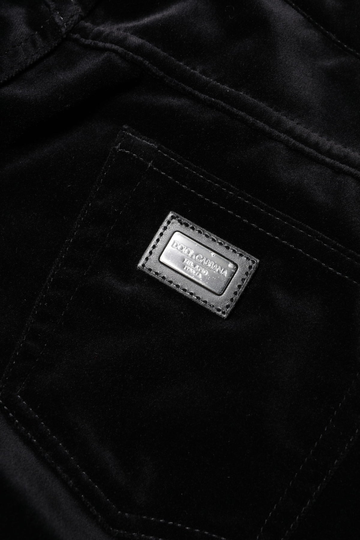 Dolce & Gabbana – Schwarze Skinny-Capri-Cropped-Jeans aus Baumwolle