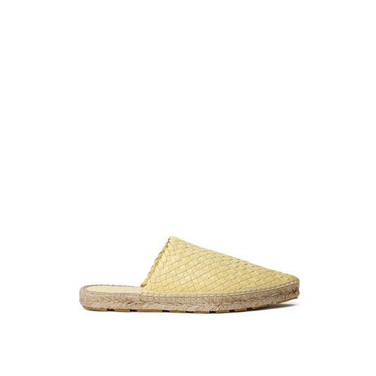 Bottega Veneta Gelbe Leder-Espadrilles