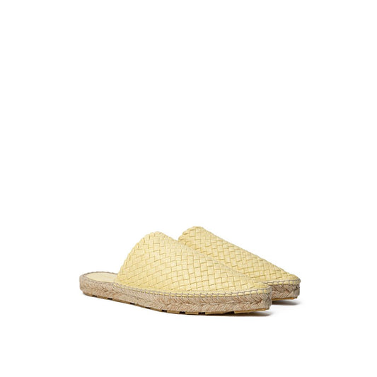 Bottega Veneta Gelbe Leder-Espadrilles