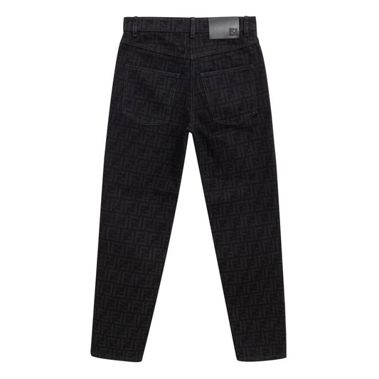 Fendi Schwarze Baumwolljeans