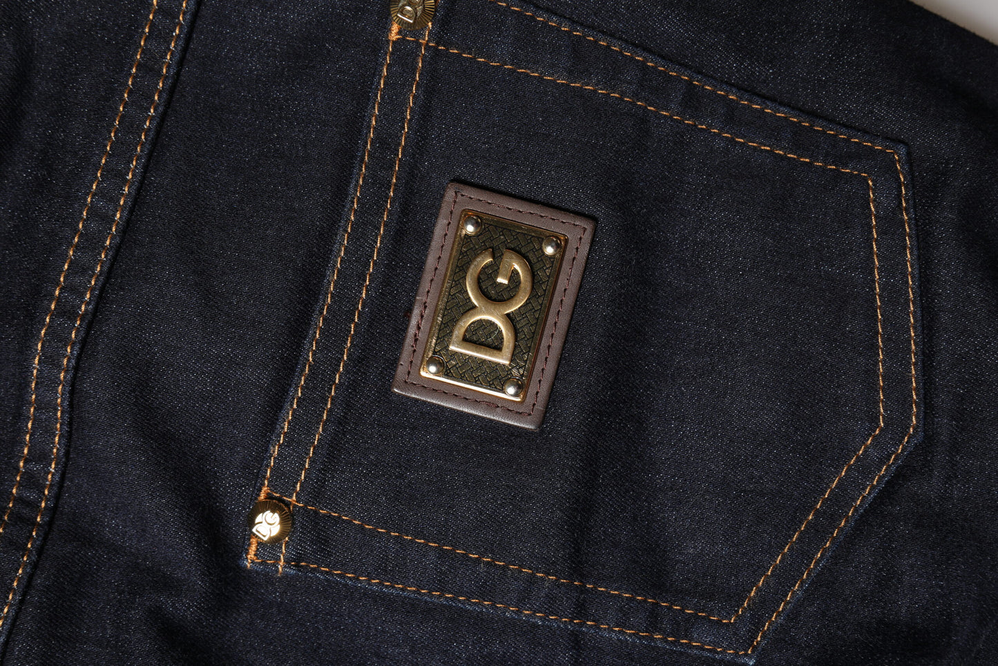 Dolce & Gabbana – Blaue PRETTY Skinny-Jeans aus Baumwolle mit niedriger Taille