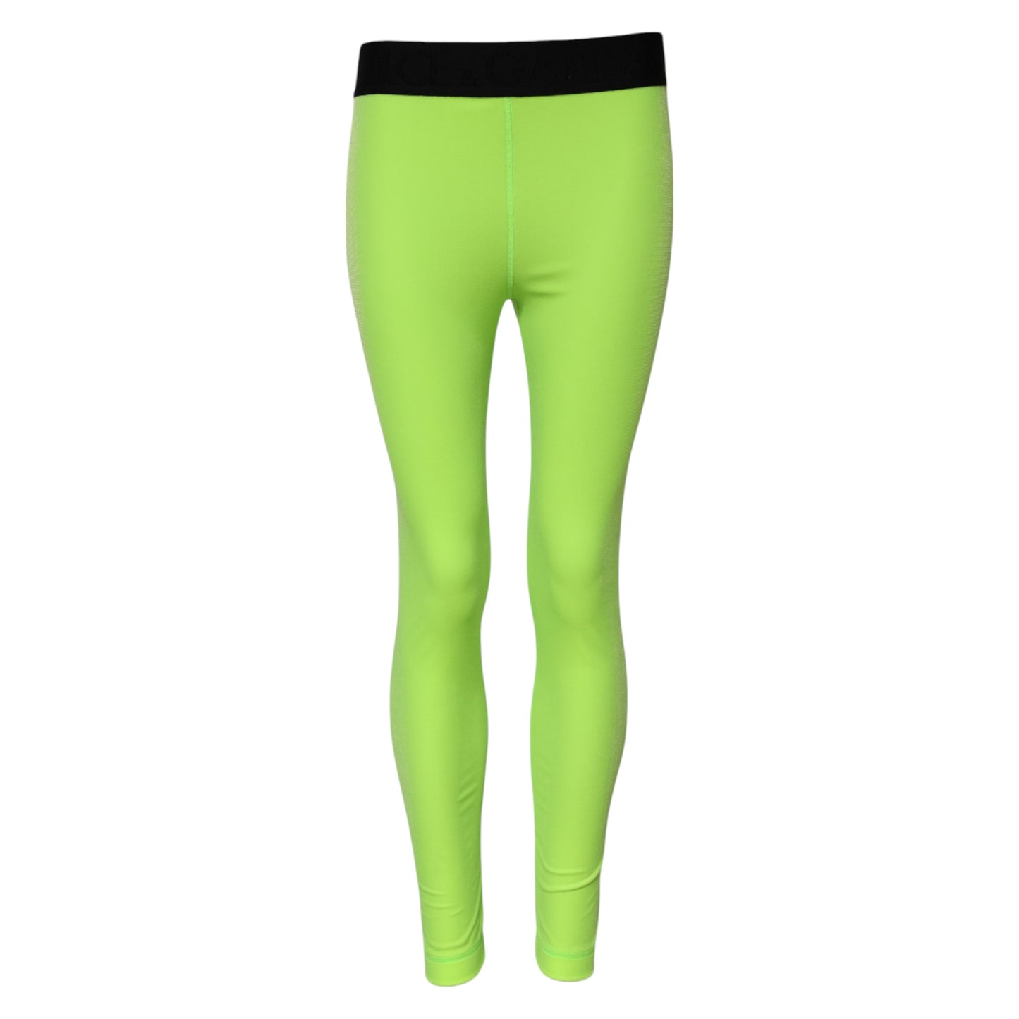 Dolce & Gabbana, grüne Leggings aus Nylon in schmaler Passform