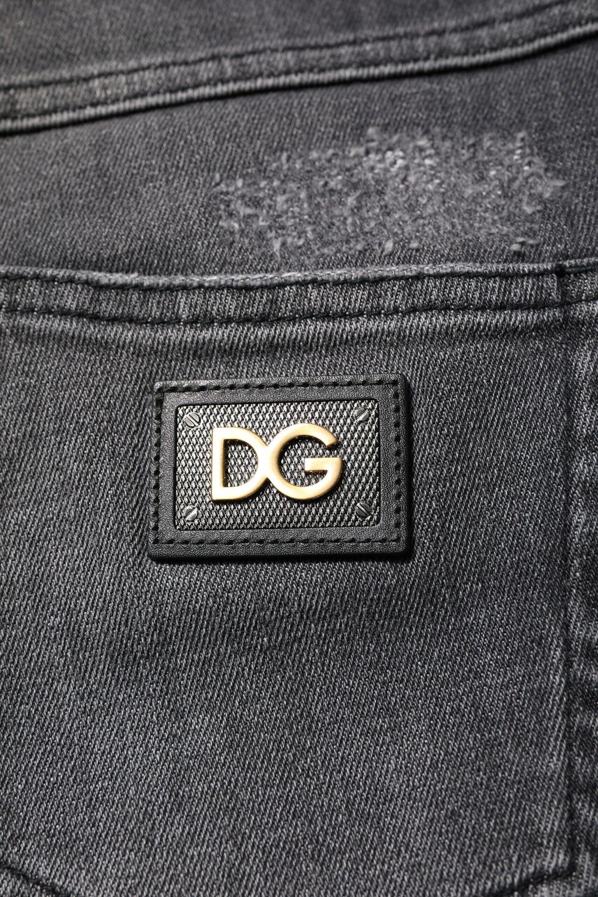 Dolce & Gabbana Dunkelgraue Skinny-Jeans AUDREY aus Baumwolle
