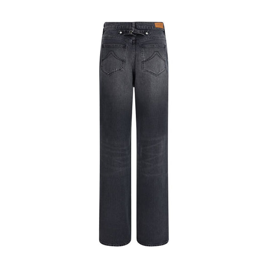 Kenzo Schwarze Baumwoll-Jeans mit geradem Bein