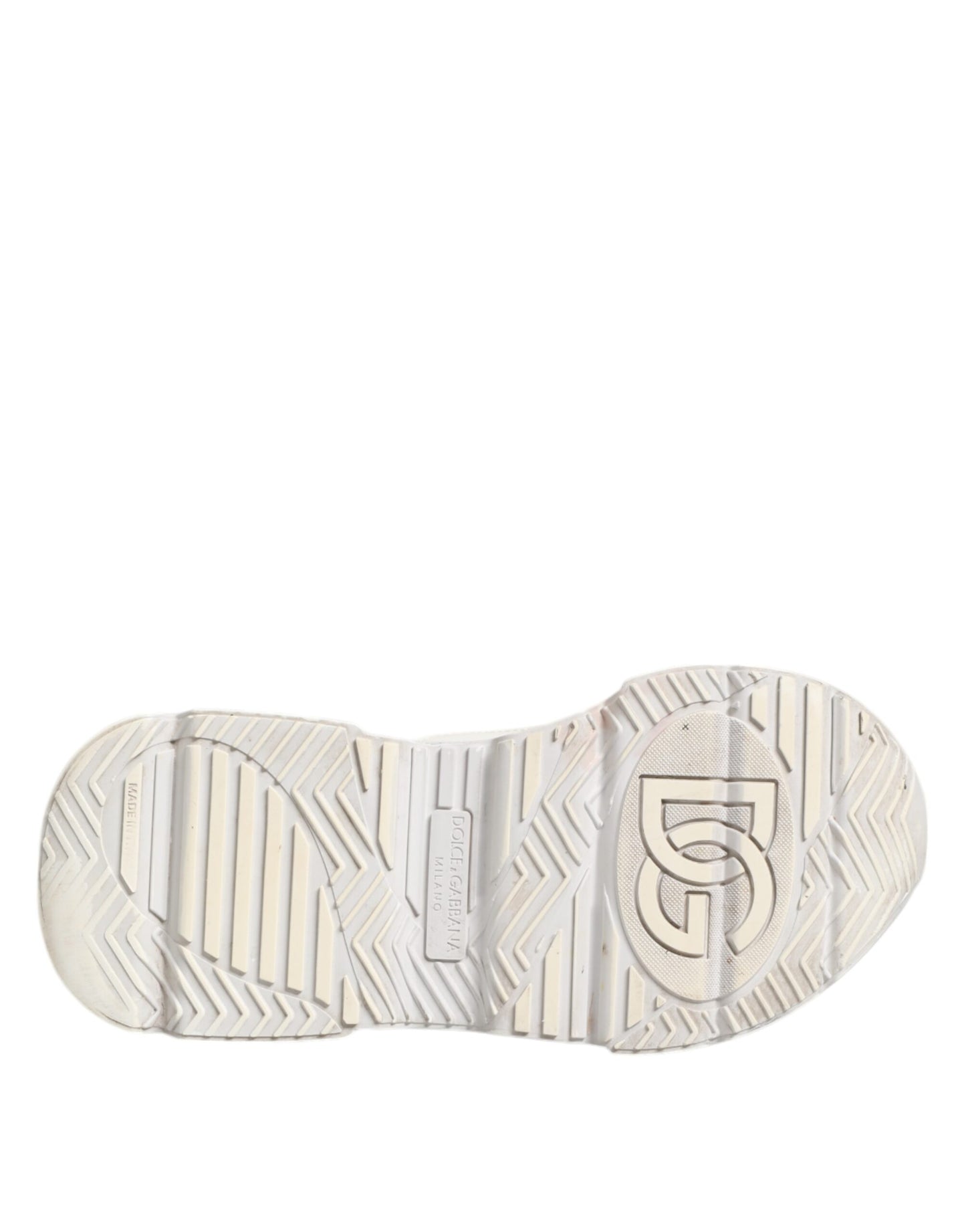 Dolce & Gabbana – Weiße DAYMASTER-Sneakers aus Kalbsleder