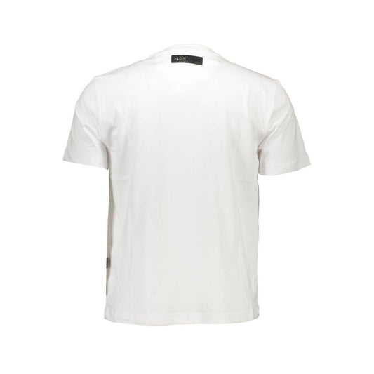 Weißes Baumwoll-T-Shirt von Plein Sport