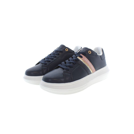 US POLO ASSN. Blauer Polyester-Sneaker