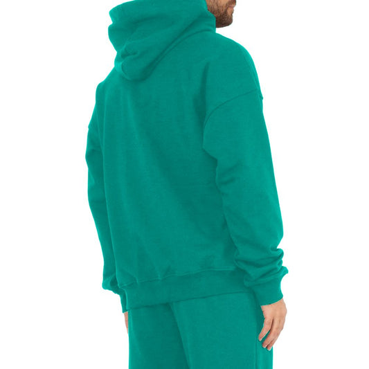 Comme Des Fuckdown Green Cotton Men Hoodie
