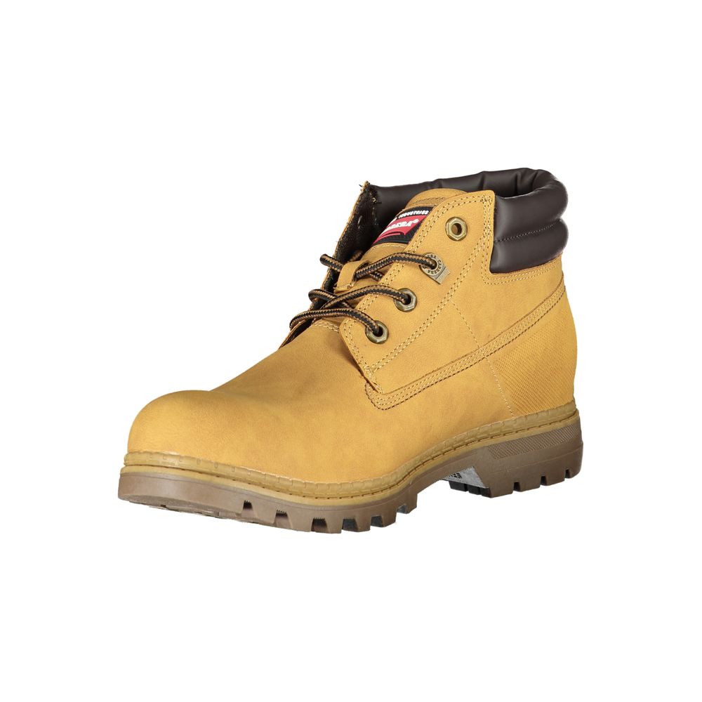 Carrera Gelber Polyester-Herrenstiefel