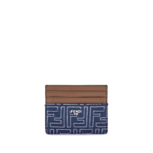 Fendi Portemonnaie aus blauem Stoff