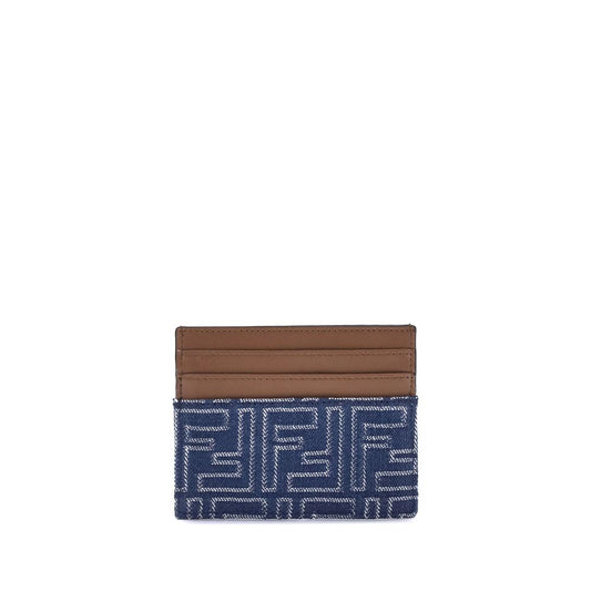Fendi Portemonnaie aus blauem Stoff