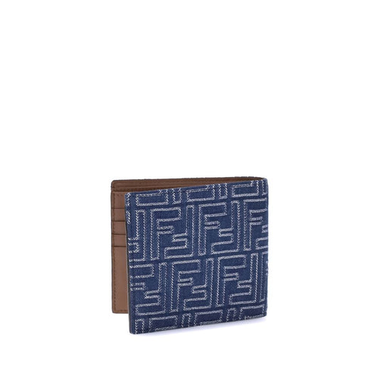 Fendi Portemonnaie aus blauem Stoff