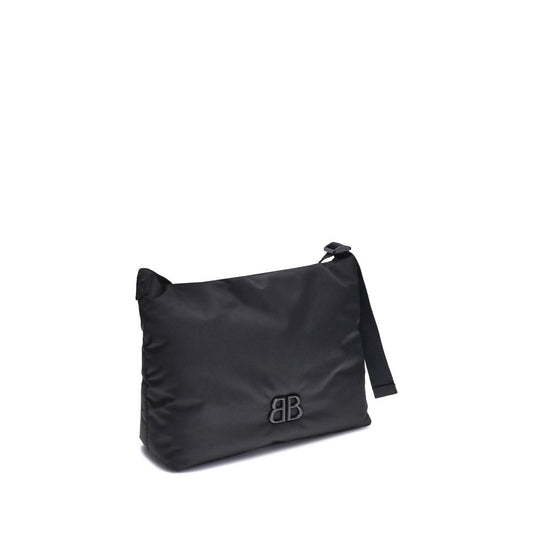 Balenciaga Schultertasche aus schwarzem Stoff