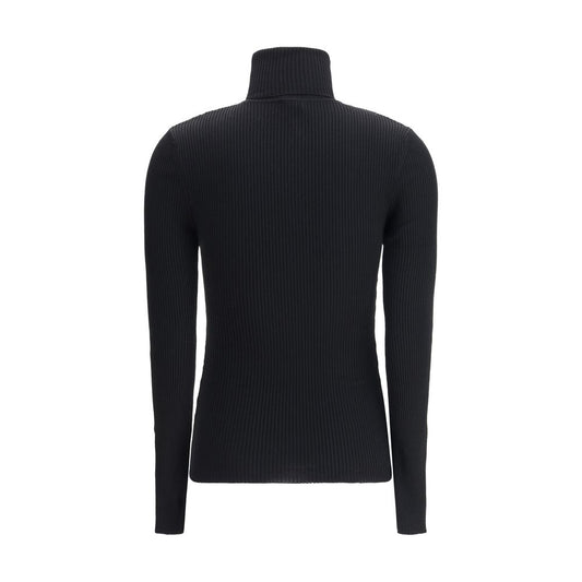 Wolford Schwarzer Rollkragenpullover aus Fleecewolle