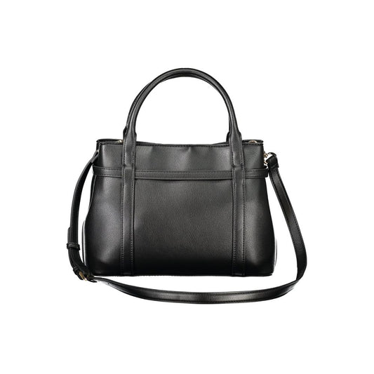 Mario Valentino Schwarze Polyethylen-Damenhandtasche