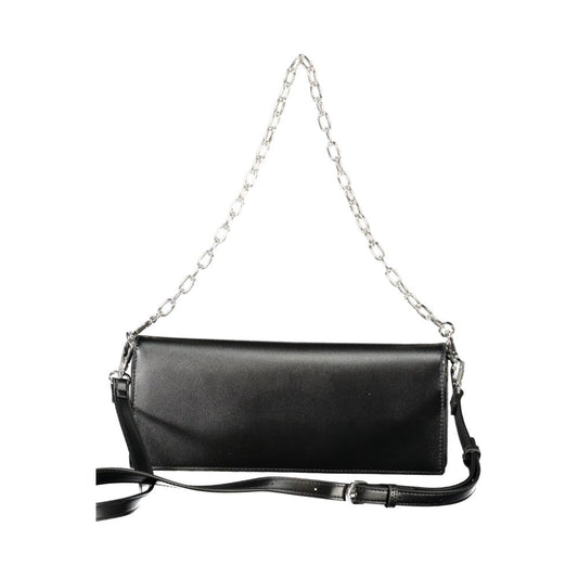 Mario Valentino Schwarze Polyethylen-Damenhandtasche