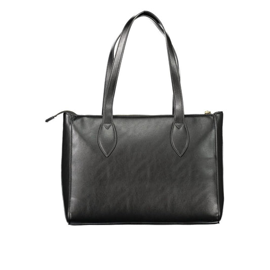 Mario Valentino Schwarze Polyethylen-Damenhandtasche