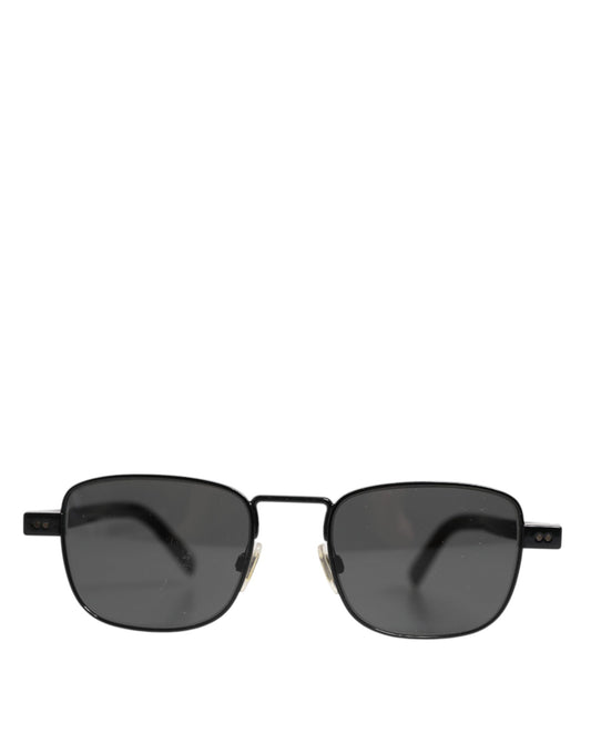 Dolce & Gabbana Sonnenbrille mit schwarzem Metallrahmen und quadratischen Gläsern, DG2222