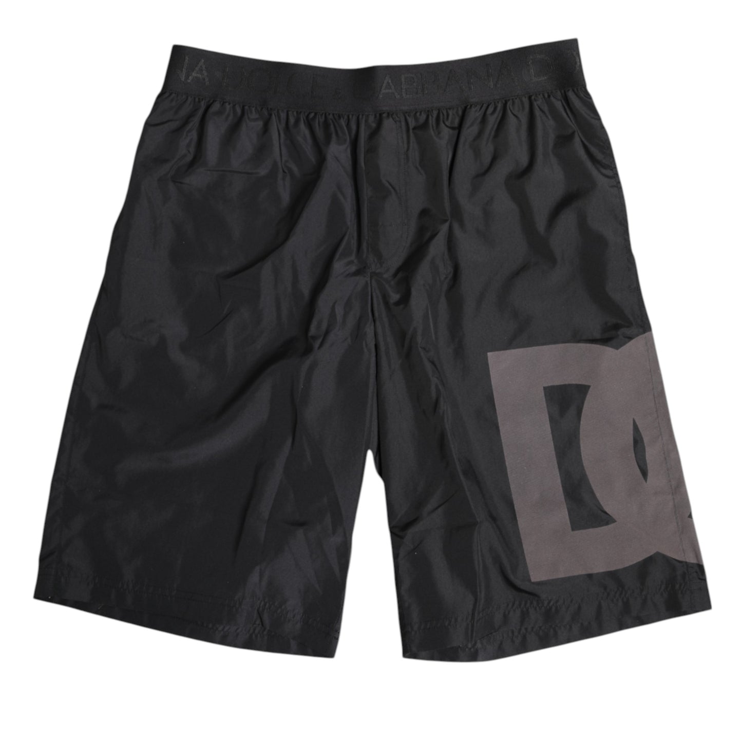 Dolce & Gabbana – Schwarze Bademode mit Logo-Print für Herren