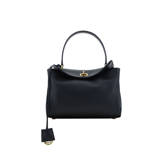 Balenciaga Schultertasche aus schwarzem Kalbsleder Bos Taurus