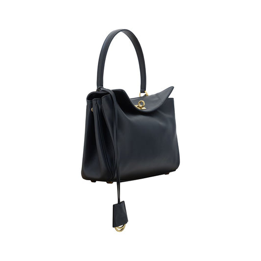 Balenciaga Schultertasche aus schwarzem Kalbsleder Bos Taurus