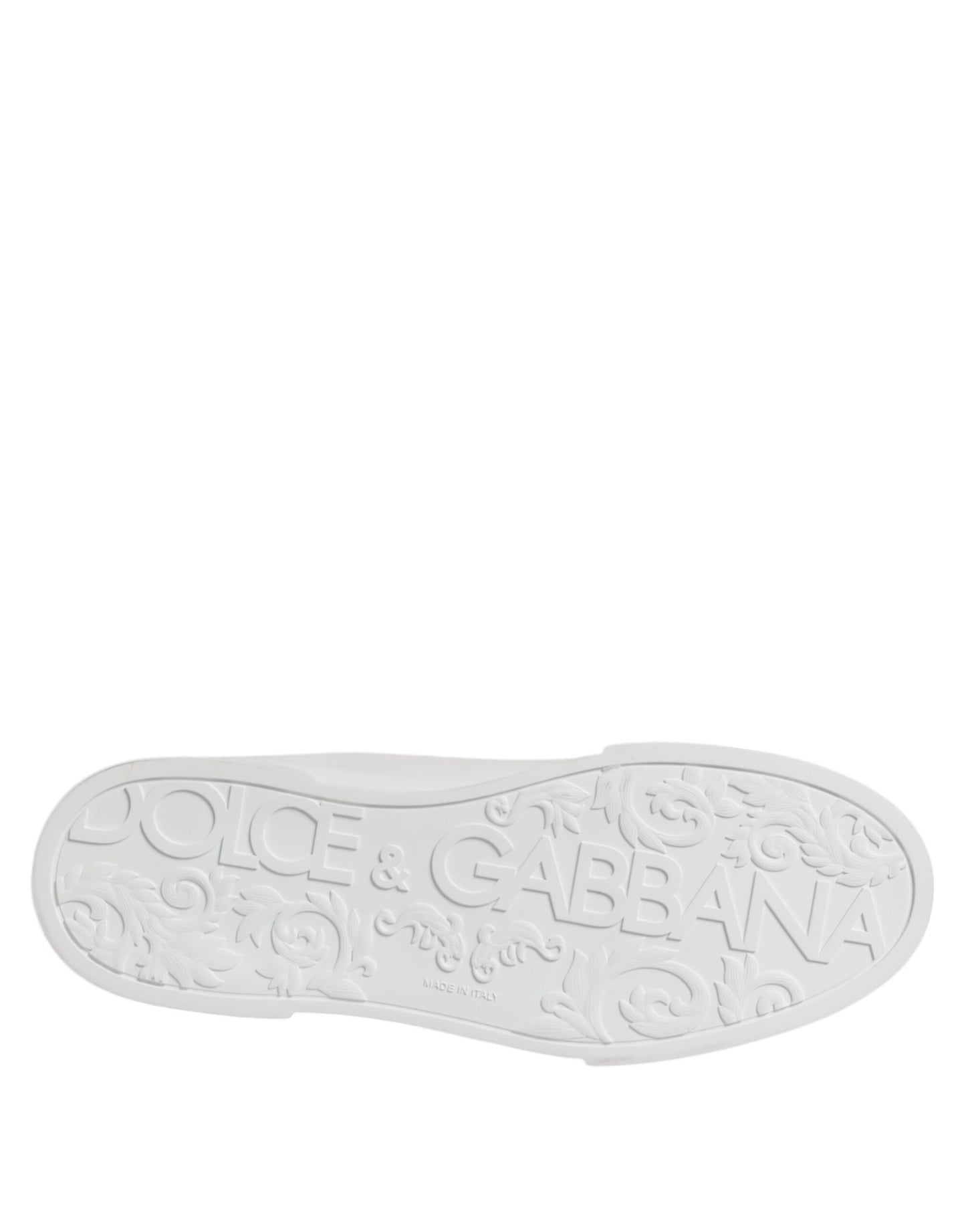 Dolce & Gabbana – Weiße Portofino-Sneaker mit DG-Logo