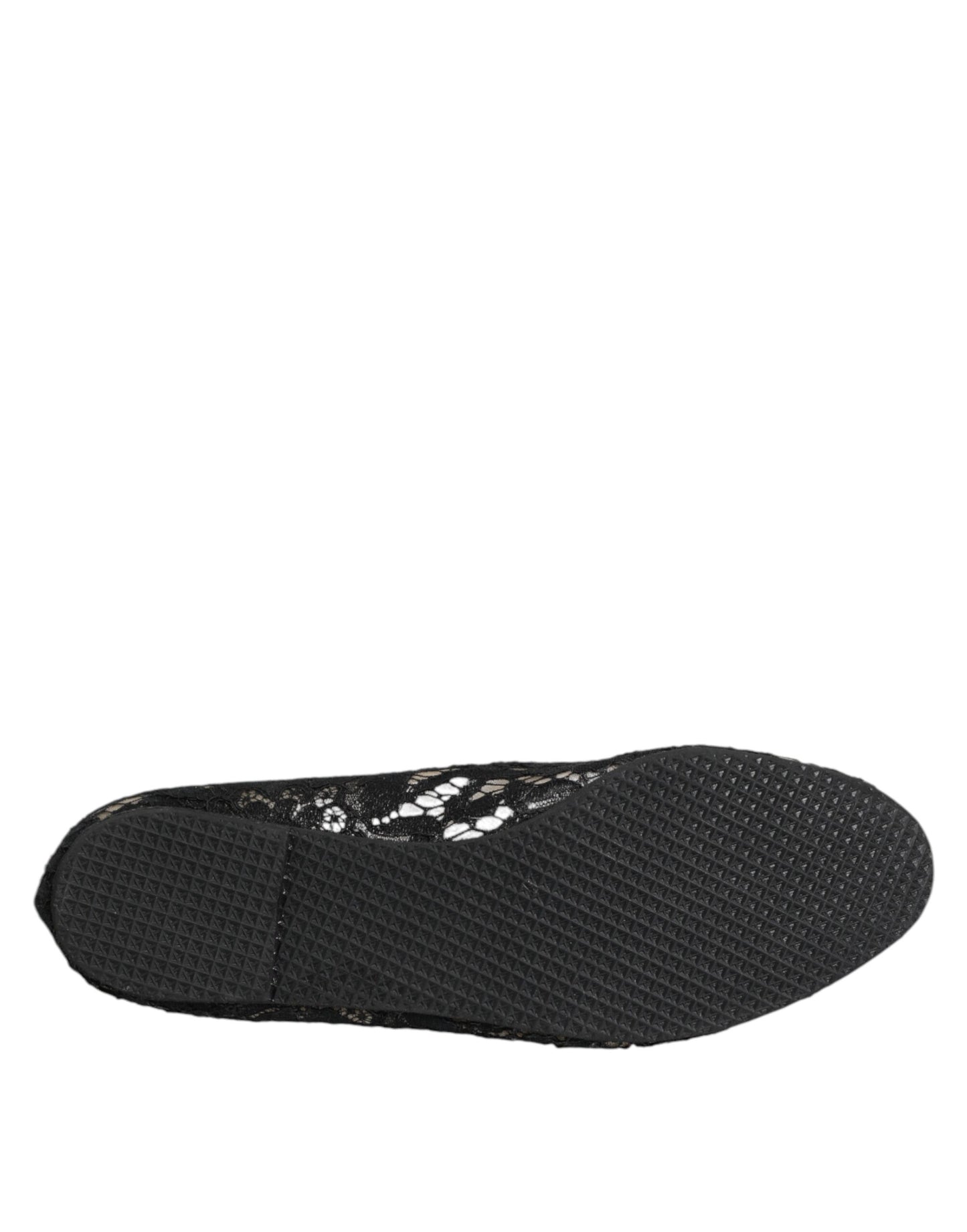 Dolce & Gabbana – Schwarze Taormina-Schlupfschuhe mit Spitze