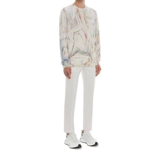 Pullover mit „William Blake Dante“-Print von Alexander McQueen