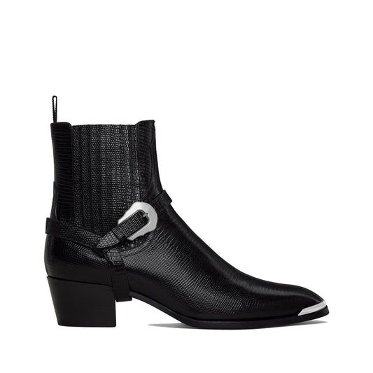 Celine Chelsea Boots aus schwarzem Kalbsleder
