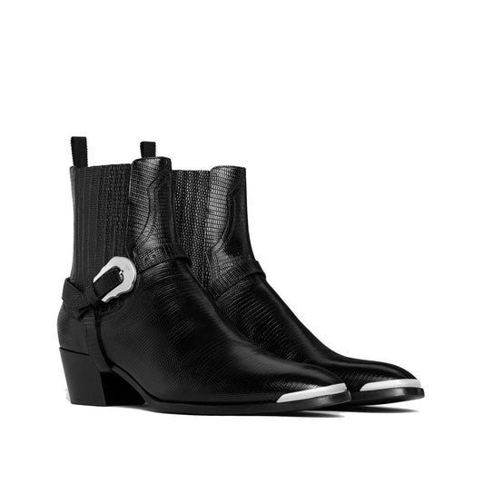 Celine Chelsea Boots aus schwarzem Kalbsleder
