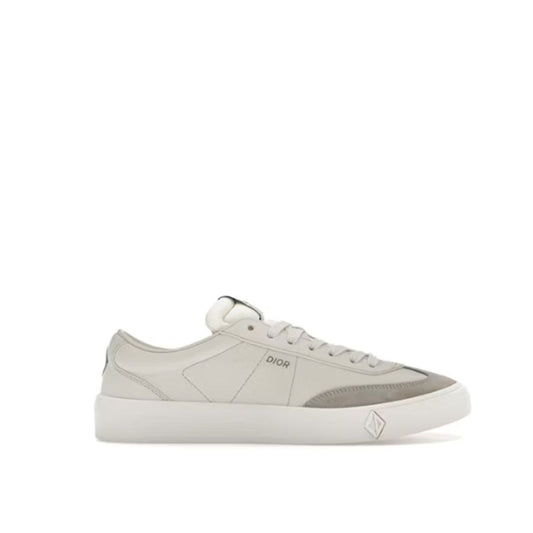 Dior Sneaker aus grauem Kalbsleder, niedriger Schaft