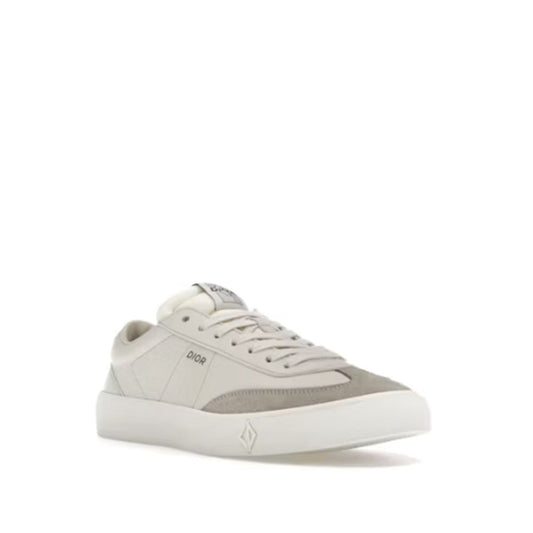 Dior Sneaker aus grauem Kalbsleder, niedriger Schaft