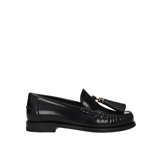 Dior Slipper aus schwarzem Kalbsleder zum Reinschlüpfen